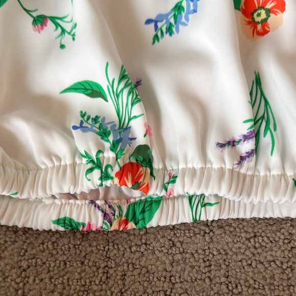 LOFT Floral Sleeveless Blouse - White and Multicolor - Picture 2 of 5